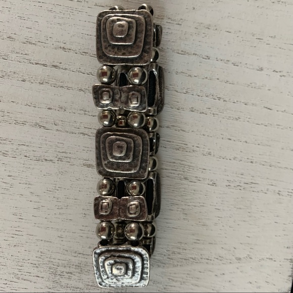 Silver link bracelet. Easy on and off - Picture 2 of 7